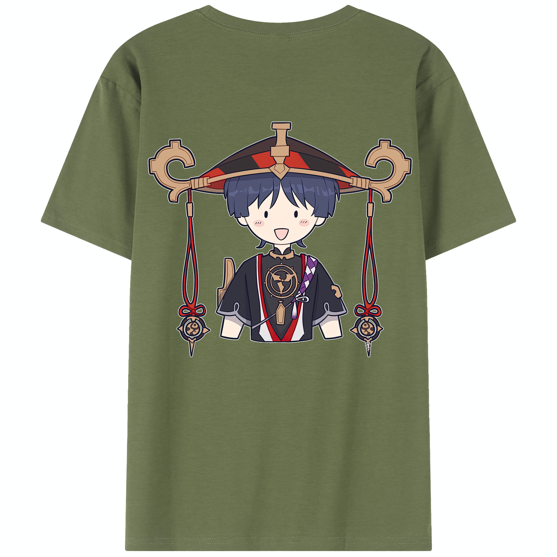 げんし神 さんペい genshin Sanpei 綿100％半袖Tシャツ（背面プリント）